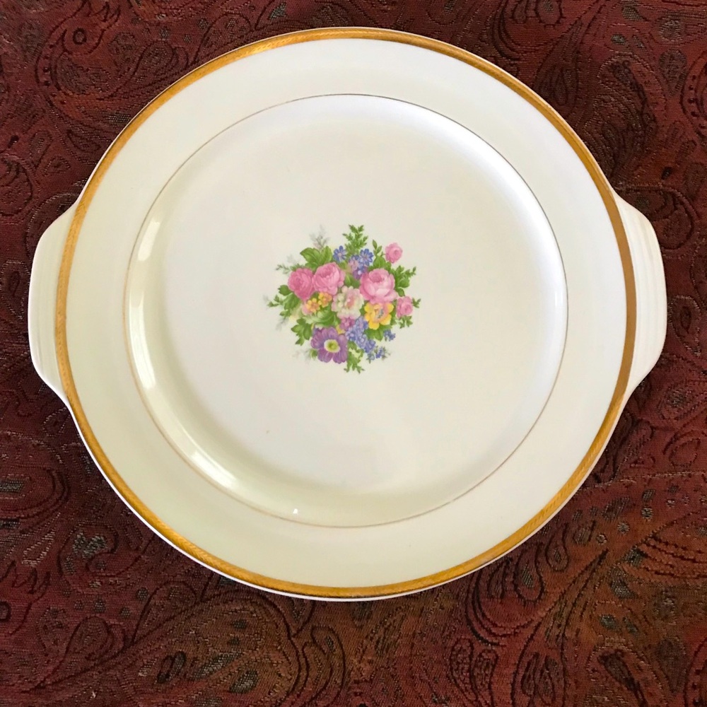 Antique cake plate